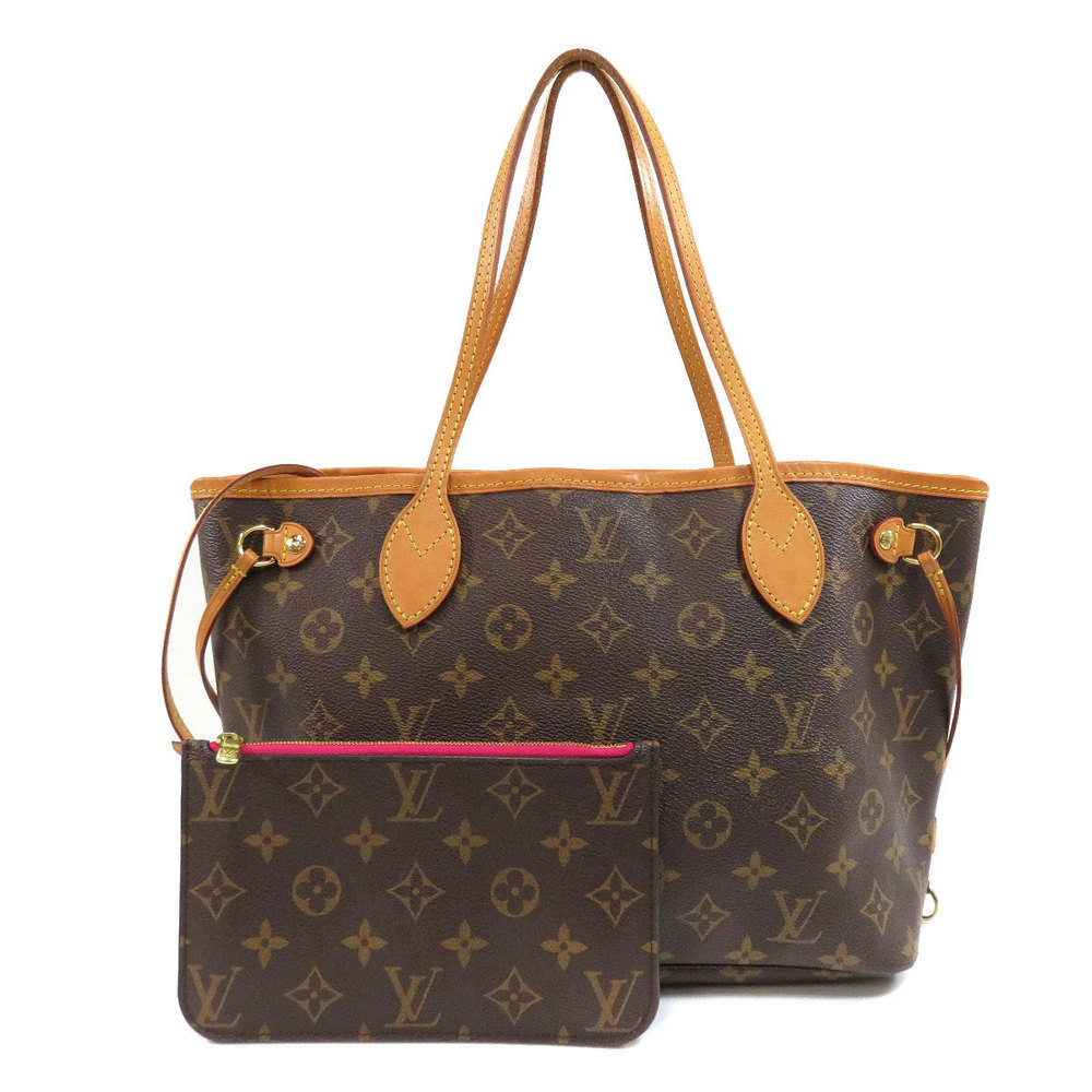 Louis Vuitton Neverfull PM Monogram Fuchsia Handbag Monogram Canvas